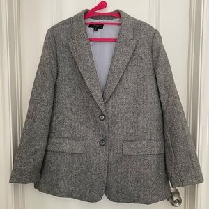 J Crew Sommerset blazer in graphite English wool herringbone